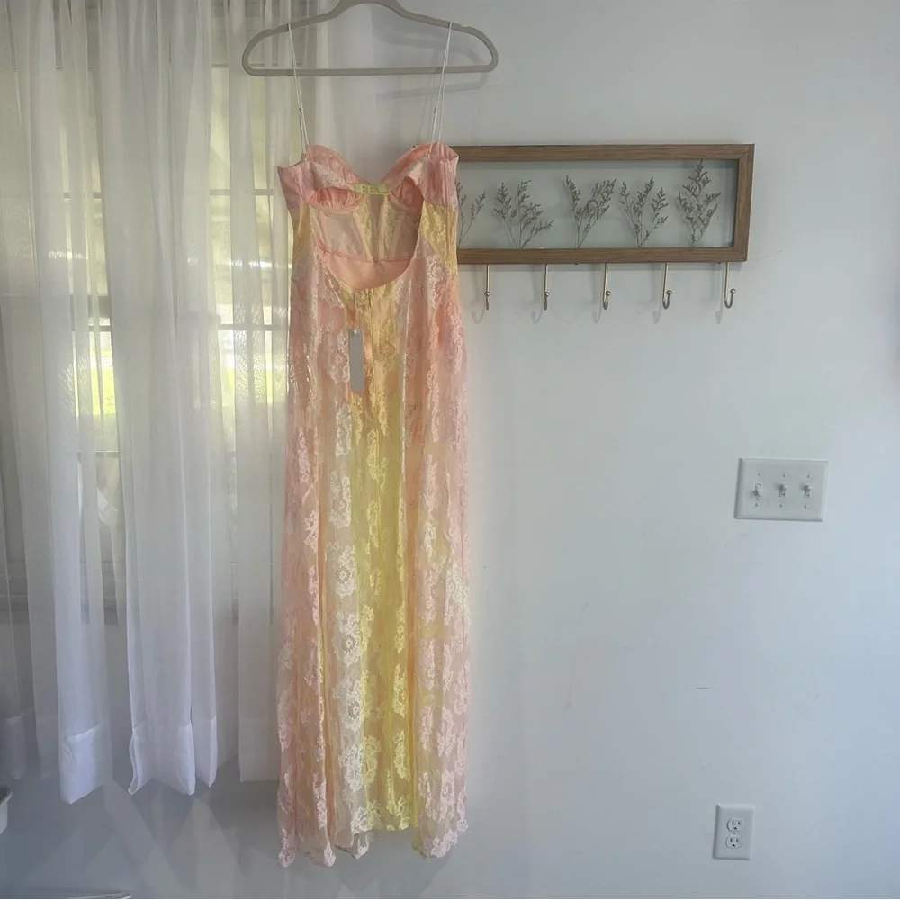 NEW For Love And Lemons Blossom Floral Lace Maxi Festival Dress NWT - Picture 10 of 11